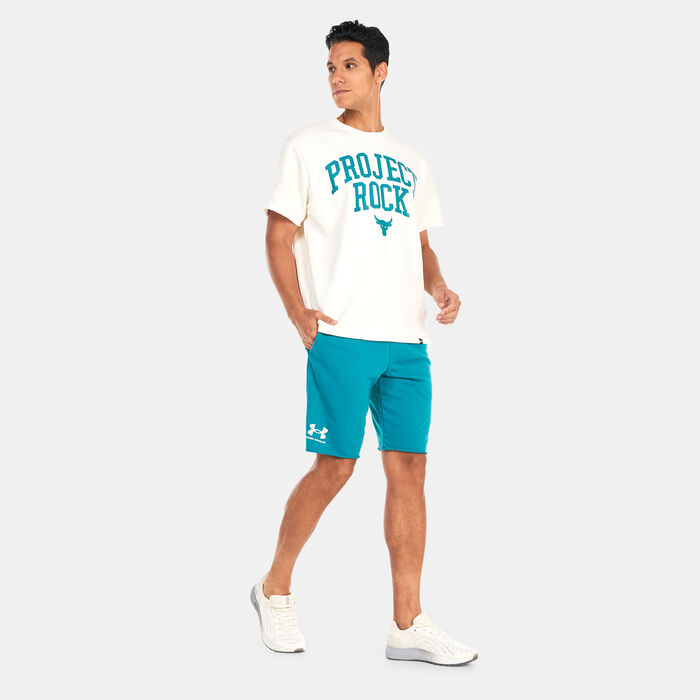 Under Armour Men's Rival Terry Shorts Green Under Armour Men's Rival Terry Shorts Green image number 2