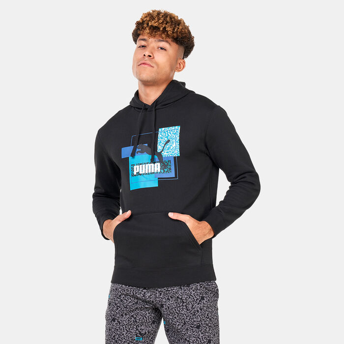 PUMA Men's Brand Love Hoodie Black PUMA Men's Brand Love Hoodie Black image number 0