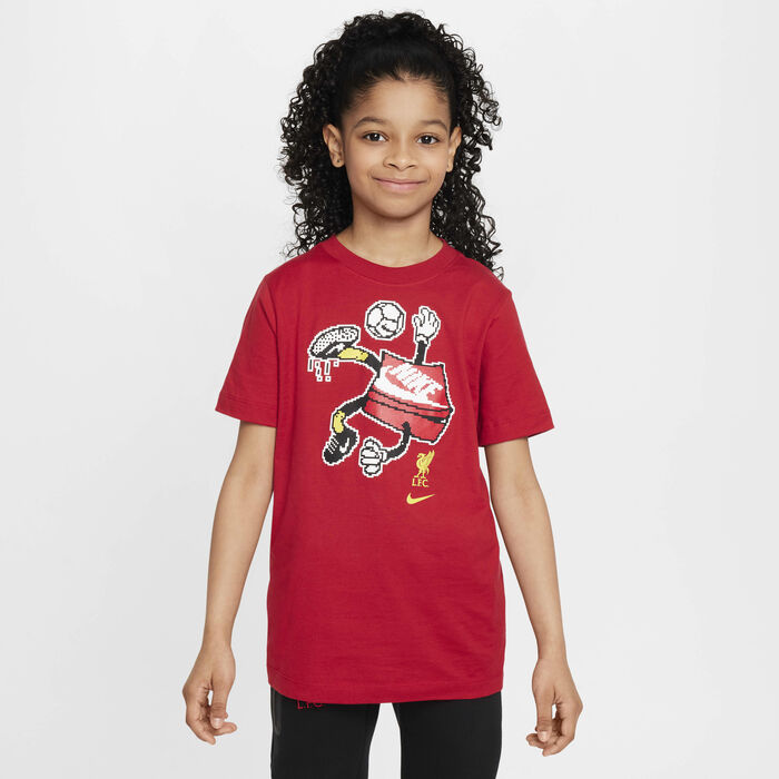 Nike Kids' Liverpool F.C. Football T-Shirt Red Nike Kids' Liverpool F.C. Football T-Shirt Red image number 0