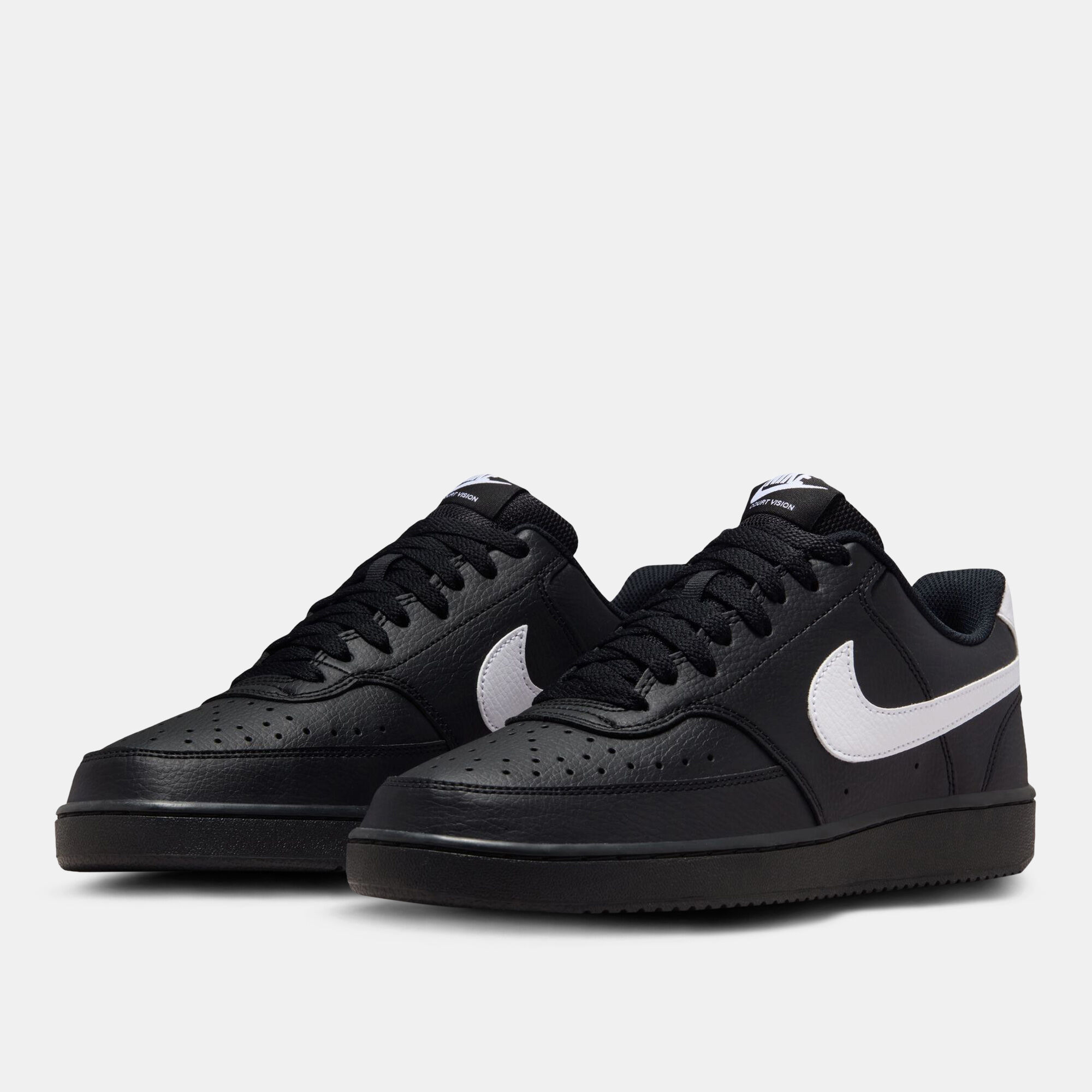 Shop Nike Men's Court Vision Low Shoes Black Online in KSA -SSS