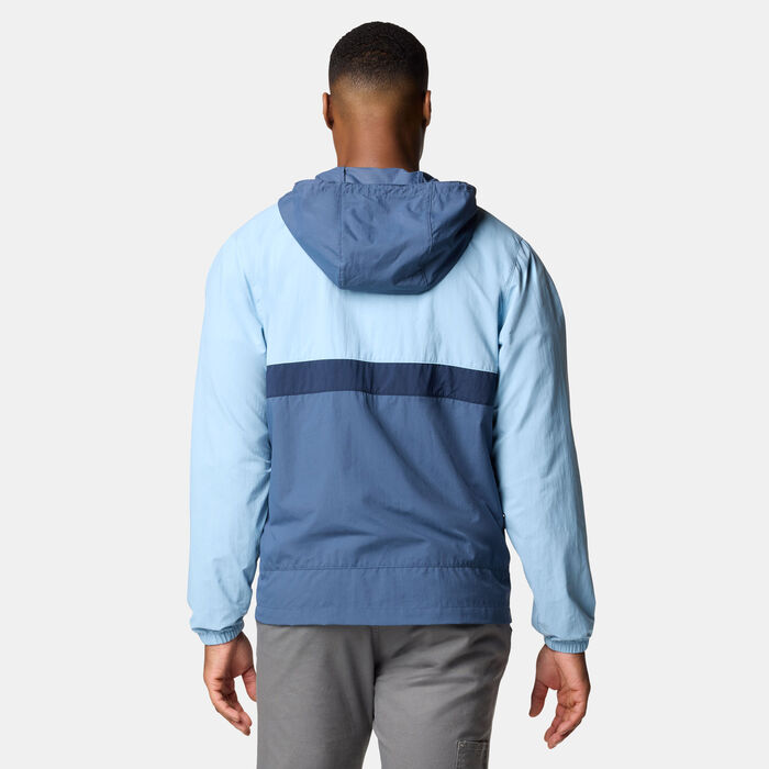 Columbia Men's Spire Valley Windbreaker Hoodie Blue Columbia Men's Spire Valley Windbreaker Hoodie Blue image number 1