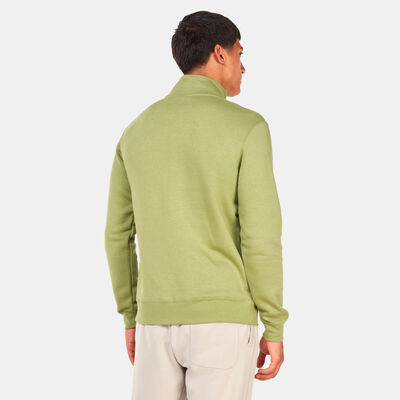 Nike Men's Sportswear Club Brushed-Back 1/2-Zip Sweatshirt Green