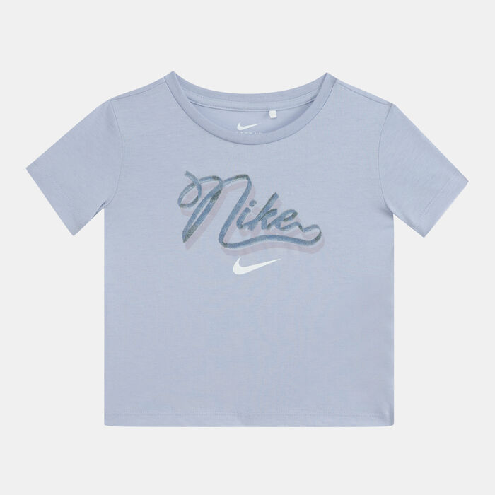 Nike Kids' Essentials Allover Print Tempo T-Shirt and Shorts Set Blue Nike Kids' Essentials Allover Print Tempo T-Shirt and Shorts Set Blue image number 1