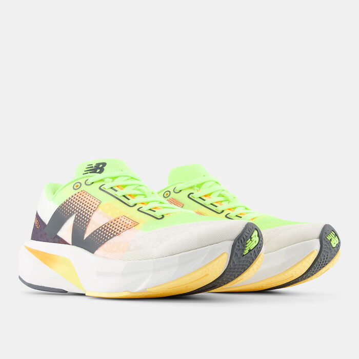 New Balance Men's FuelCell Rebel v4 Running Shoes White New Balance Men's FuelCell Rebel v4 Running Shoes White image number 1