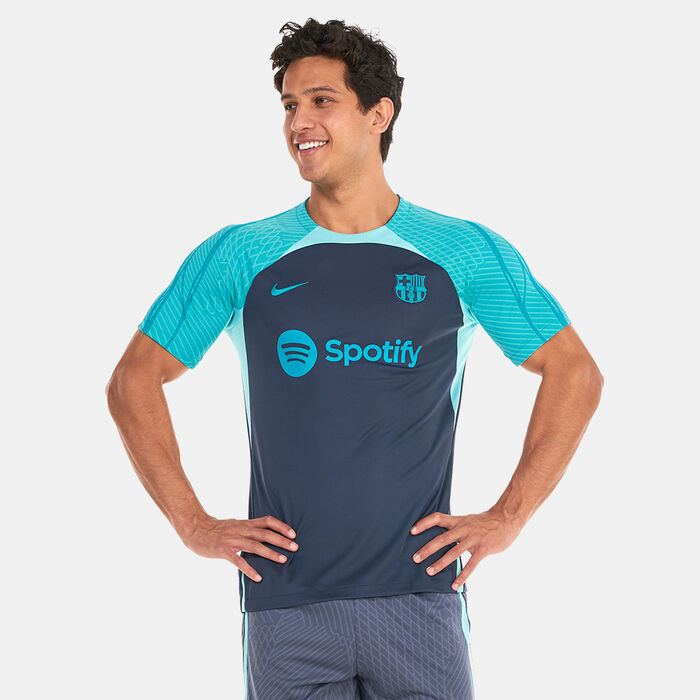 Nike Men's F.C. Barcelona Strike Third Dri-FIT Football Top Blue image number 0