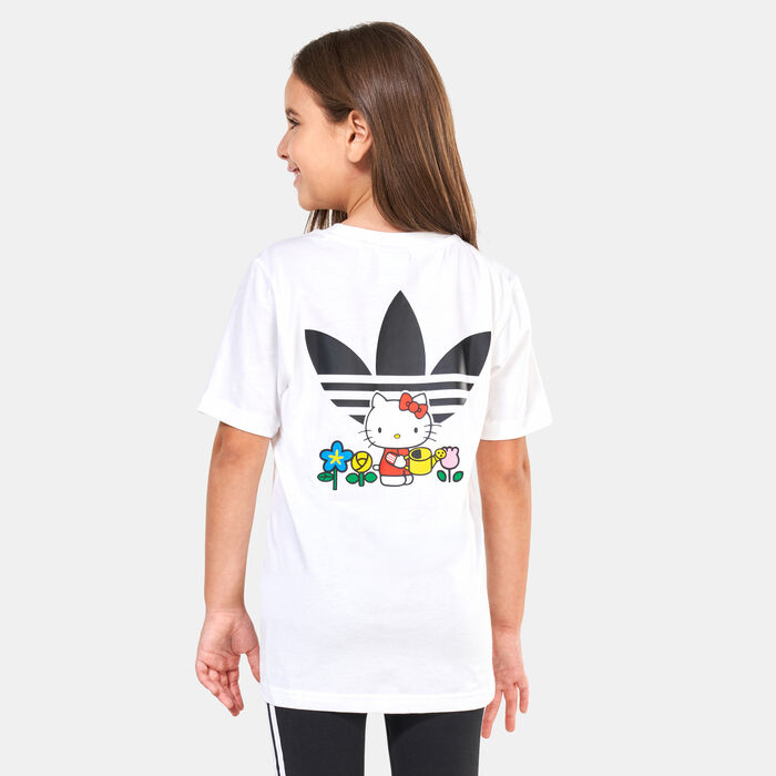 adidas Originals Kids' Originals x Hello Kitty T-Shirt White adidas Originals Kids' Originals x Hello Kitty T-Shirt White image number 1