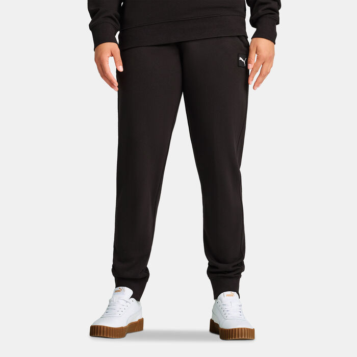 PUMA Women's Essentials Elevated Sweatpants Black PUMA Women's Essentials Elevated Sweatpants Black image number 0