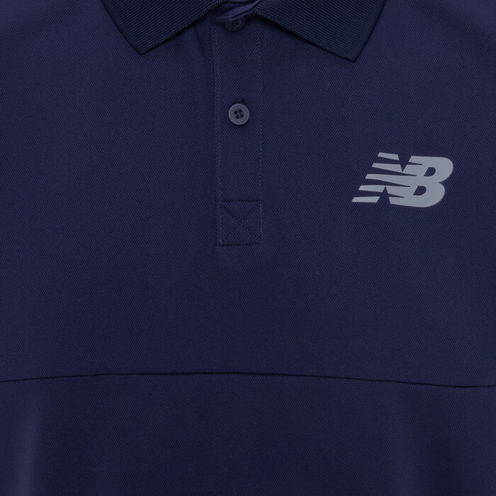 New Balance Men's RC Polo Shirt Blue New Balance Men's RC Polo Shirt Blue image number 2
