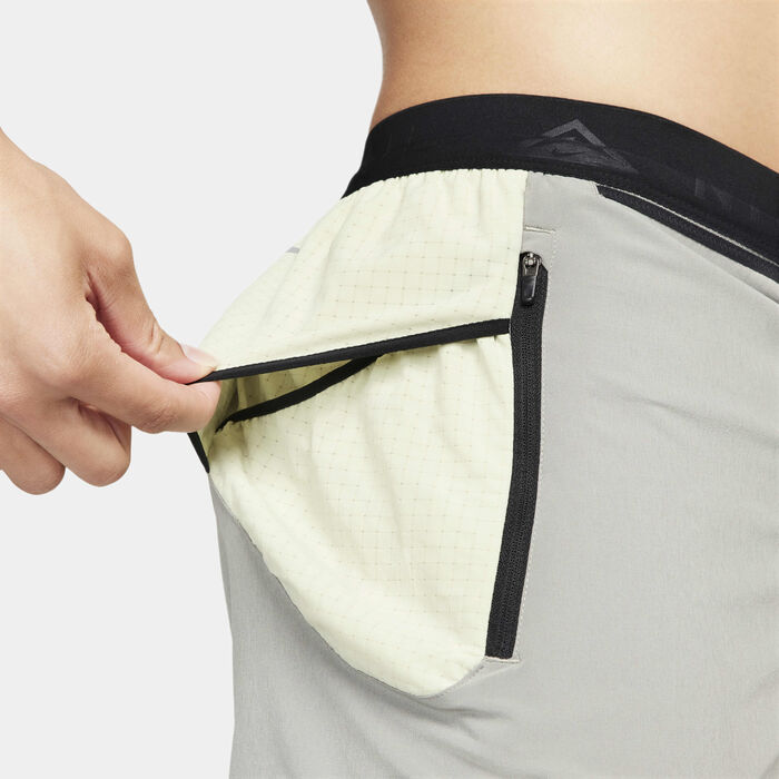 Nike Men's Second Sunrise Dri-FIT Trail Running Shorts Grey Nike Men's Second Sunrise Dri-FIT Trail Running Shorts Grey image number 7