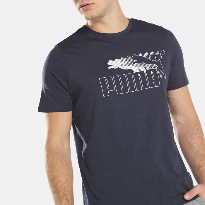 PUMA Men's No. 1 Logo Graphic T-Shirt Blue PUMA Men's No. 1 Logo Graphic T-Shirt Blue image number 3