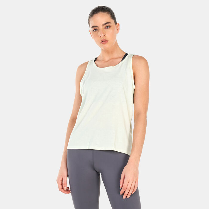 ASICS Women's Training Core Tank Top Green ASICS Women's Training Core Tank Top Green image number 0