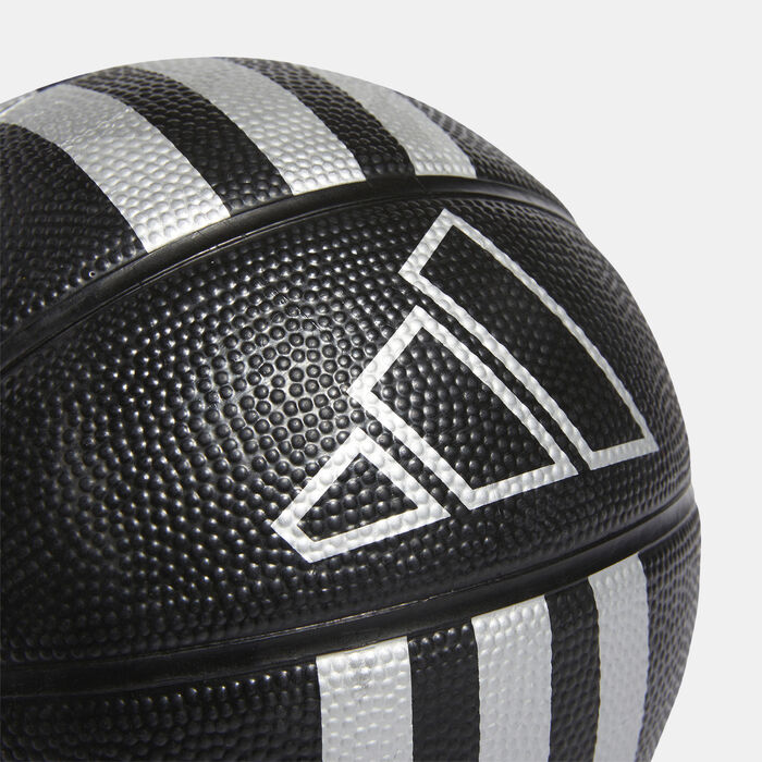 adidas Kids' 3-Stripes Mini Basketball Black adidas Kids' 3-Stripes Mini Basketball Black image number 2