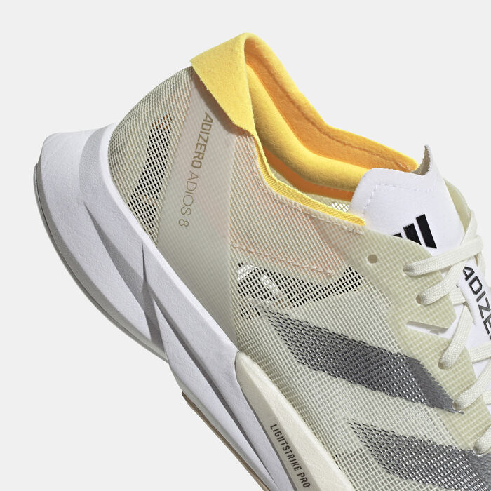 adidas Women's Adizero Adios 8 Running Shoes White adidas Women's Adizero Adios 8 Running Shoes White image number 5