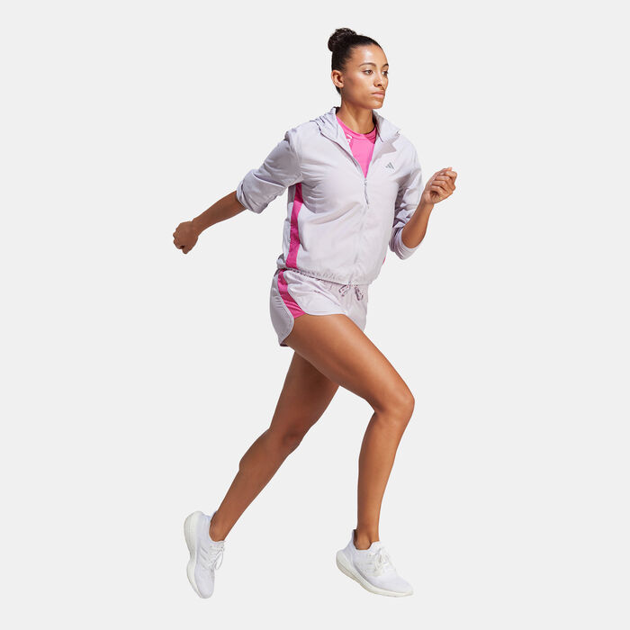 adidas Women's Run It Windbreaker Jacket Purple adidas Women's Run It Windbreaker Jacket Purple image number 4