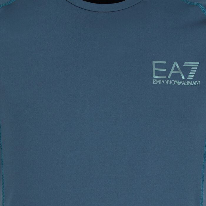 EA7 Emporio Armani Men's Vigor7 Big Logo T-Shirt Grey image number 2