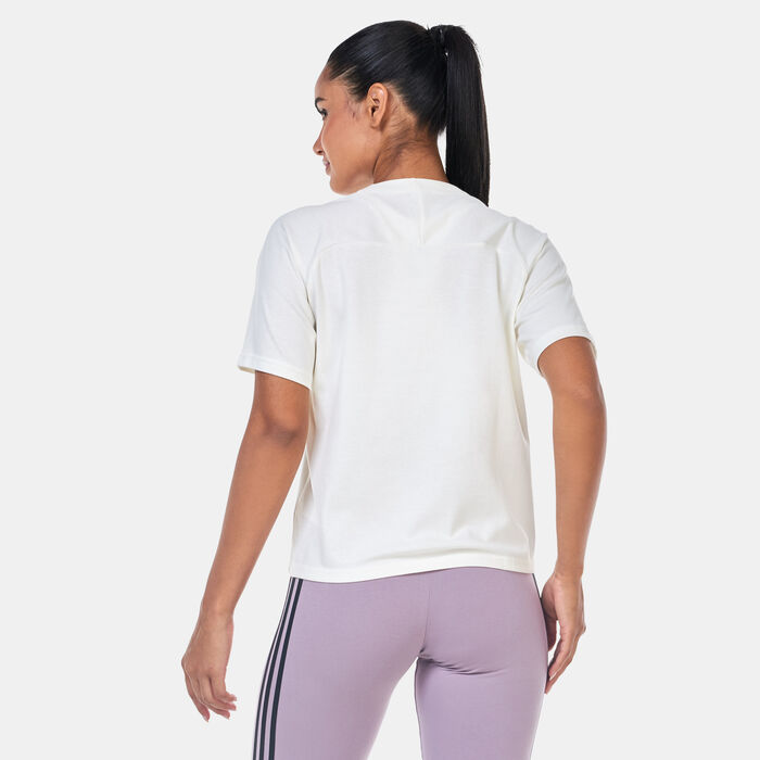 adidas Women's Z.N.E. T-Shirt White adidas Women's Z.N.E. T-Shirt White image number 1