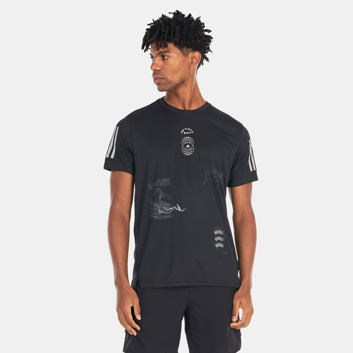 adidas Men's Run for the Oceans T-Shirt Black adidas Men's Run for the Oceans T-Shirt Black image number 0
