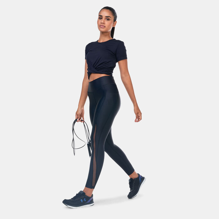 Under Armour Women's Motion Crossover Crop Top Black image number 2