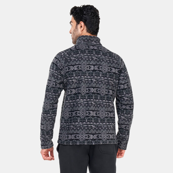 Columbia Men's Fast Trek™ Printed Sweatshirt Green Columbia Men's Fast Trek™ Printed Sweatshirt Green image number 1