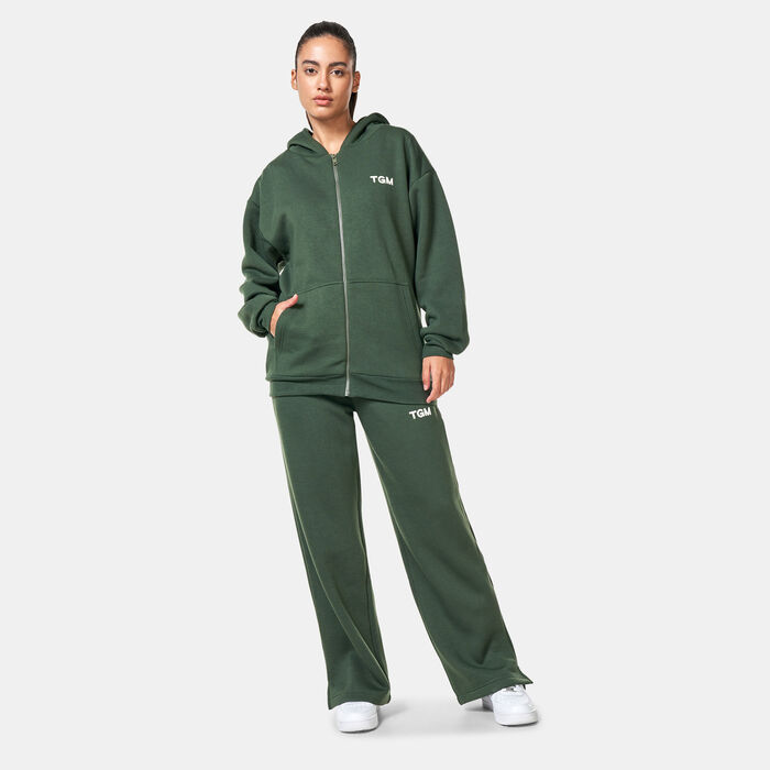 The Giving Movement Wide Leg Sweatpants Green image number 2