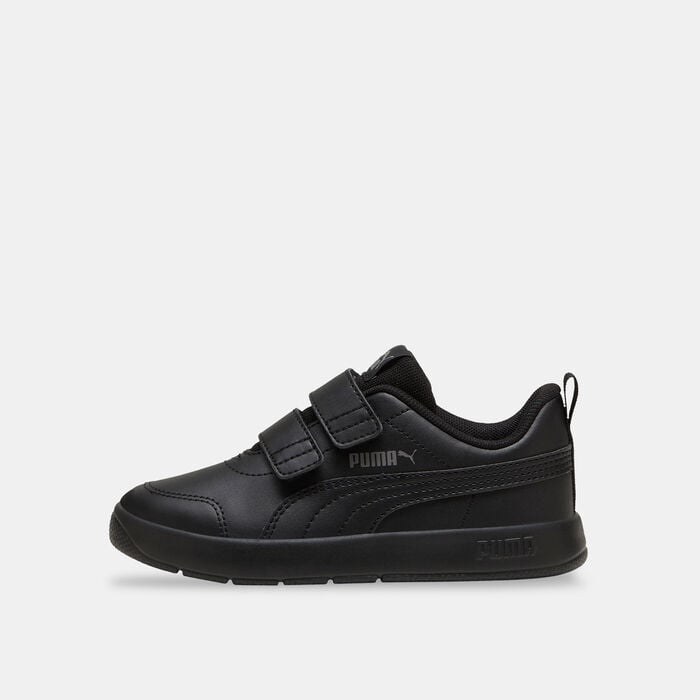 PUMA Kids' Courtflex V3 Velcro Shoes Black PUMA Kids' Courtflex V3 Velcro Shoes Black image number 0