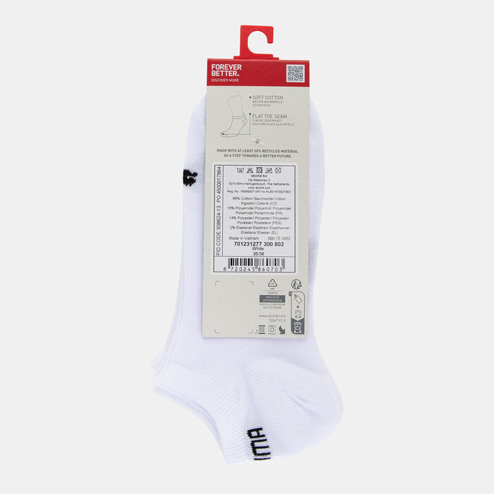PUMA Logo Socks (3 Pairs) White PUMA Logo Socks (3 Pairs) White image number 1