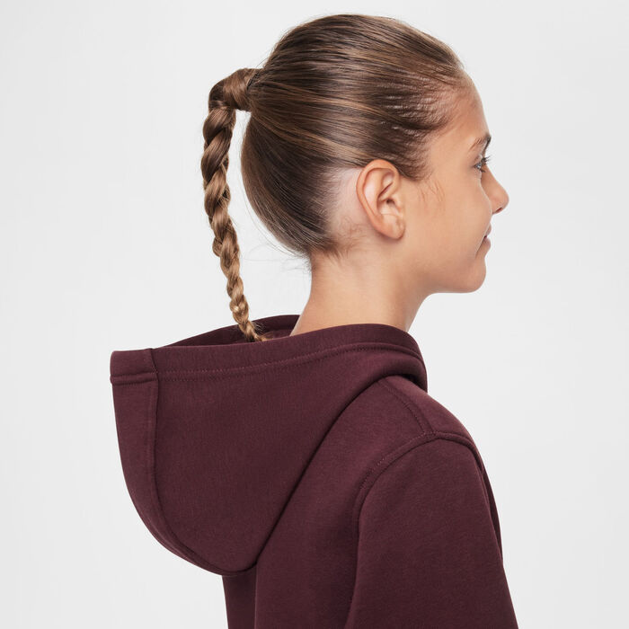 Nike Kids' Sportswear Club Fleece Hoodie Pink Nike Kids' Sportswear Club Fleece Hoodie Pink image number 4