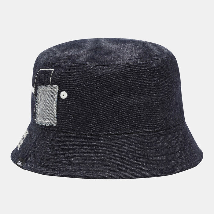 Vans Women's Mended Check Denim Bucket Hat Blue Vans Women's Mended Check Denim Bucket Hat Blue image number 0