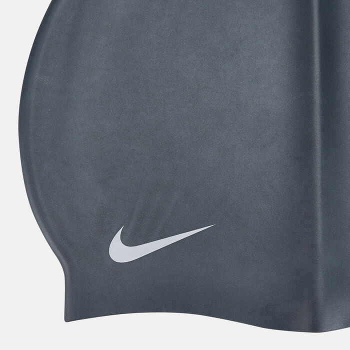 Nike Swim Swim Kids' Solid Silicone Cap (Older Kids) Black image number 1