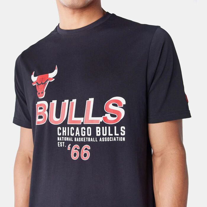 New Era Men's NBA Chicago Bulls Graphc T-Shirt Black New Era Men's NBA Chicago Bulls Graphc T-Shirt Black image number 2