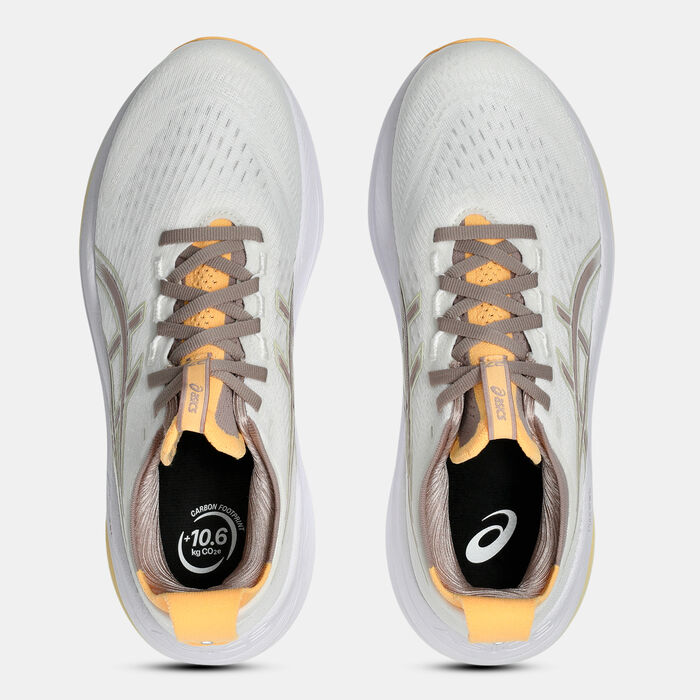 ASICS Women's GEL-NIMBUS 27 Running Shoes White image number 4