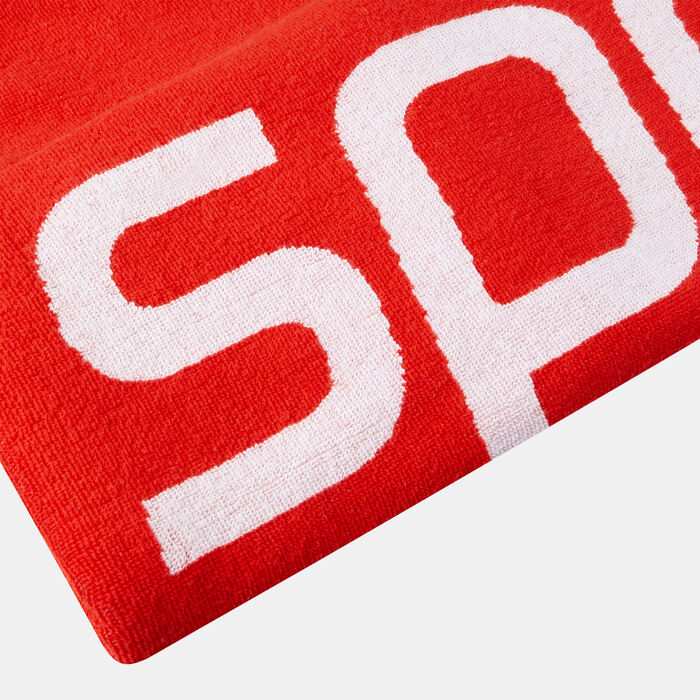 Speedo Logo Beach Towel Red Speedo Logo Beach Towel Red image number 3