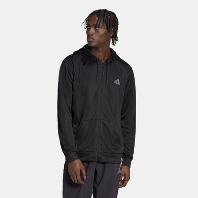 adidas Men's Train Essentials Seasonal Training Full-Zip Jacket Black