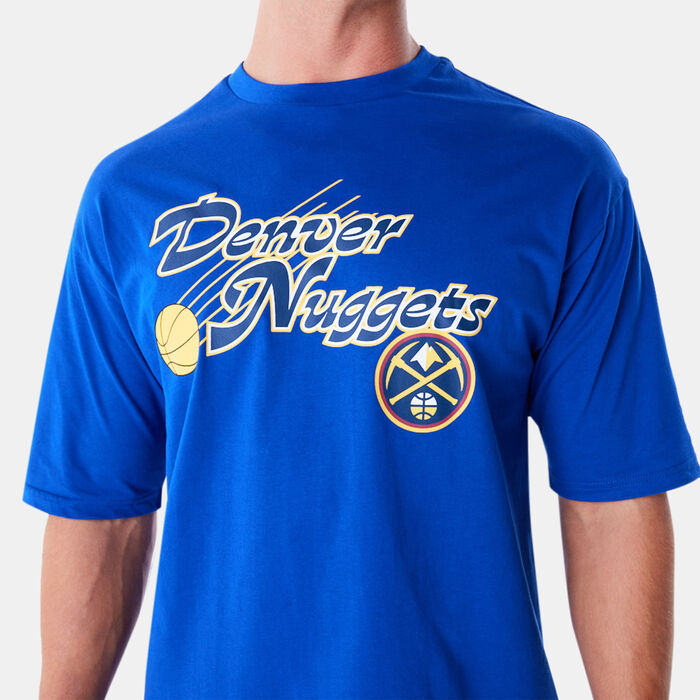 New Era Men's NBA Denver Nuggets Script T-Shirt Blue New Era Men's NBA Denver Nuggets Script T-Shirt Blue image number 2