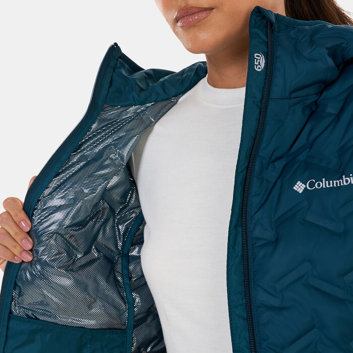 Columbia Women's Delta Ridge™ Down Hooded Jacket Blue Columbia Women's Delta Ridge™ Down Hooded Jacket Blue image number 3