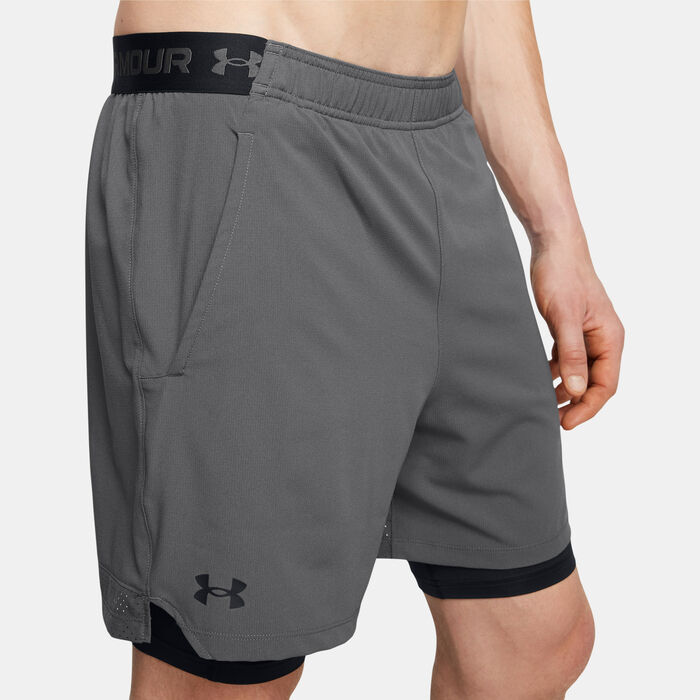 Under Armour Men's Vanish Woven 2-in-1 Shorts Grey Under Armour Men's Vanish Woven 2-in-1 Shorts Grey image number 3