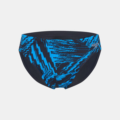 Speedo Men's Allover 7cm Swimming Brief Black