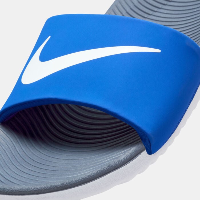 Nike Kids' Kawa Slides Blue Nike Kids' Kawa Slides Blue image number 6