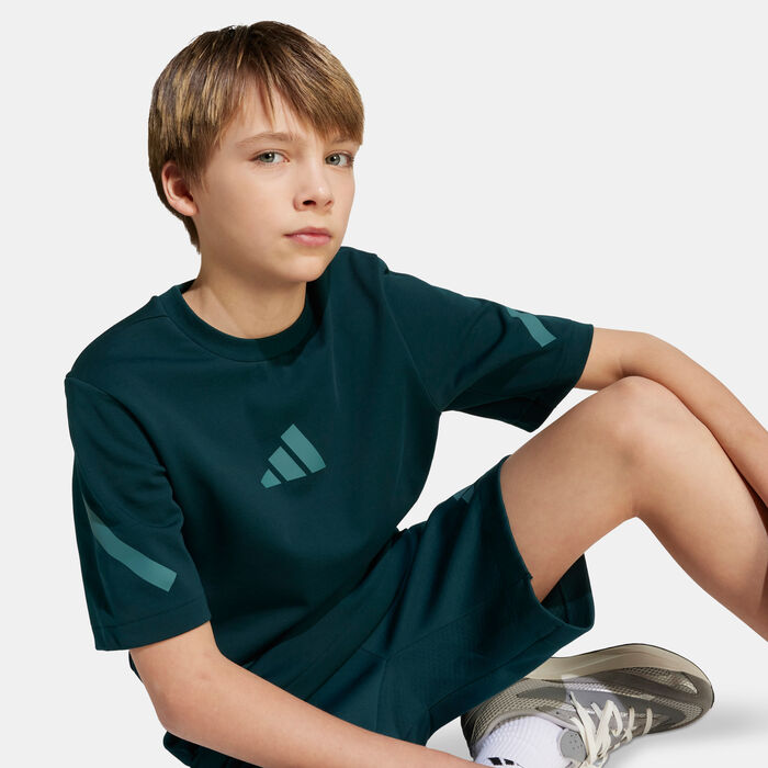 adidas Kids' Z.N.E. T-Shirt Green image number 3