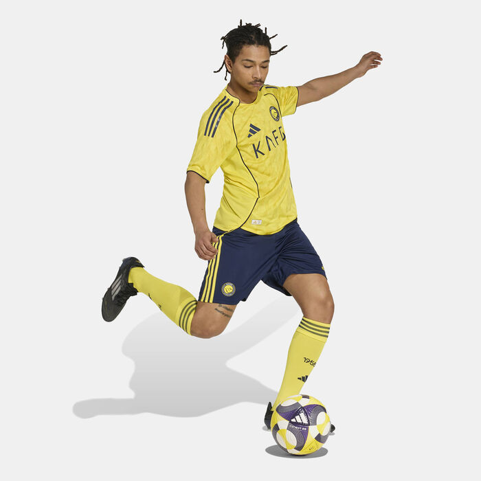 adidas Men's Al Nassr 25/26 Home Authentic Football Jersey yellow adidas Men's Al Nassr 25/26 Home Authentic Football Jersey yellow image number 2