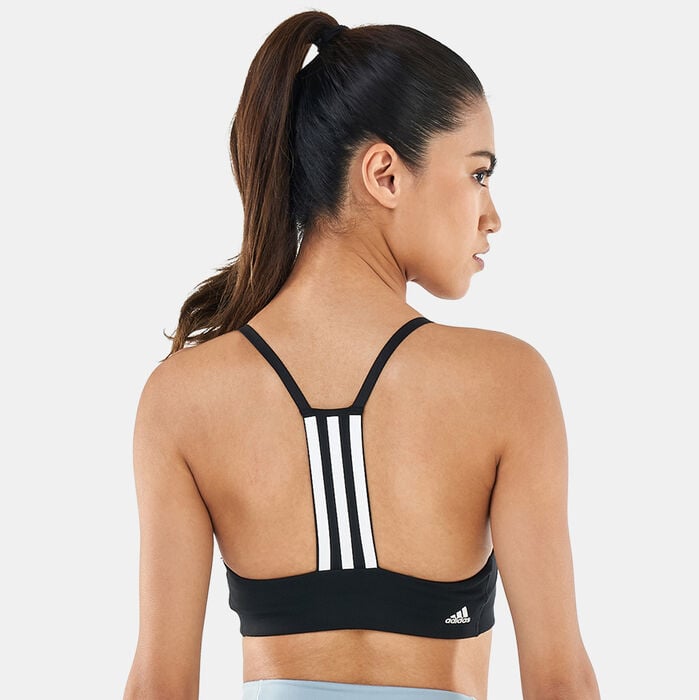 adidas Women's Aeroimpact Training Light Support Sports Bra Black adidas Women's Aeroimpact Training Light Support Sports Bra Black image number 1