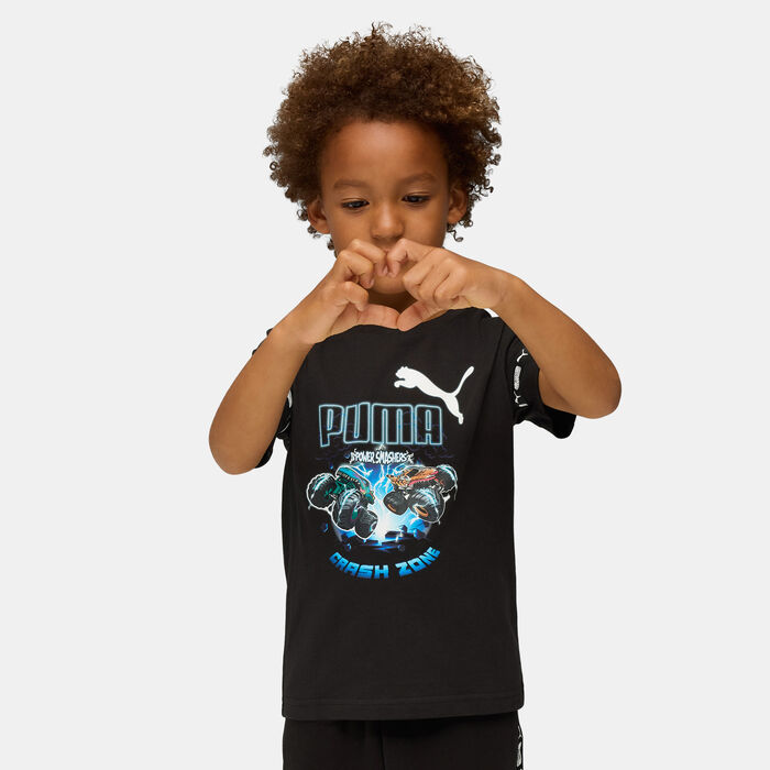 PUMA Kids' HOT WHEELS Graphic T-Shirt Black PUMA Kids' HOT WHEELS Graphic T-Shirt Black image number 0