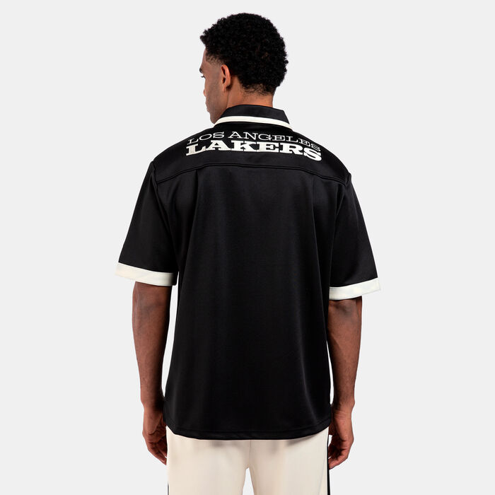 New Era NBA Los Angeles Lakers Lifestyle Revere Shirt Black New Era NBA Los Angeles Lakers Lifestyle Revere Shirt Black image number 1