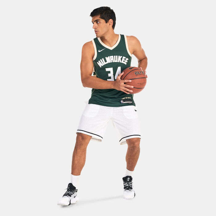 Nike Men's Dri-FIT NBA Swingman Milwaukee Bucks Icon Edition Jersey - 2022/23 Green Nike Men's Dri-FIT NBA Swingman Milwaukee Bucks Icon Edition Jersey - 2022/23 Green image number 2