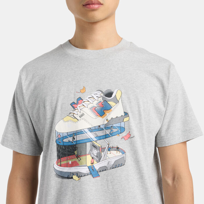 New Balance Men's Fitness Center T-Shirt Grey New Balance Men's Fitness Center T-Shirt Grey image number 3