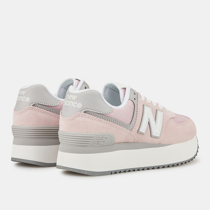 New Balance Women's 574 Shoe Pink image number 2