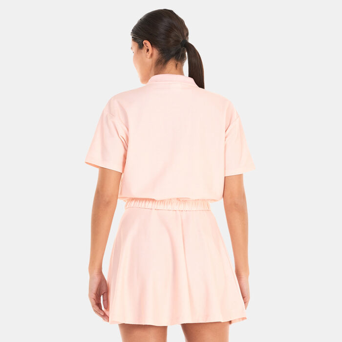 Nike Women's Sportswear Air Pique Polo Shirt Pink image number 1