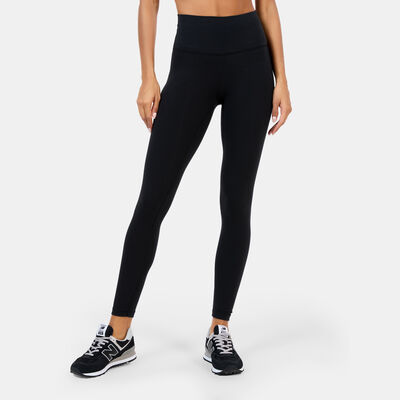 New Balance Women's Logo Leggings Blue New Balance Women's Logo Leggings Blue