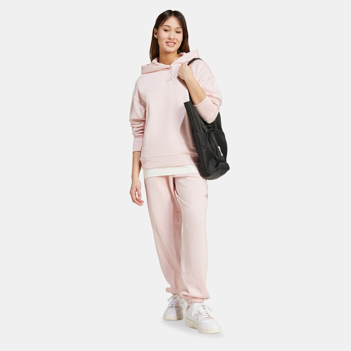 adidas Women's All SZN French Terry Hoodie Pink adidas Women's All SZN French Terry Hoodie Pink image number 2
