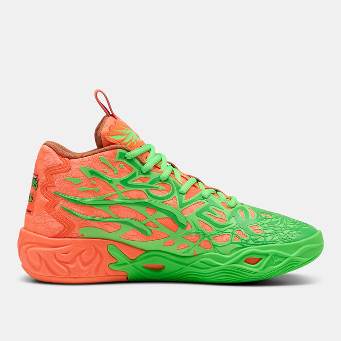 PUMA Men's x LAMELO BALL x TMNT MB.04 Basketball Shoes Green PUMA Men's x LAMELO BALL x TMNT MB.04 Basketball Shoes Green image number 2